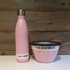 S'well Pink Bottle and Bowl Set